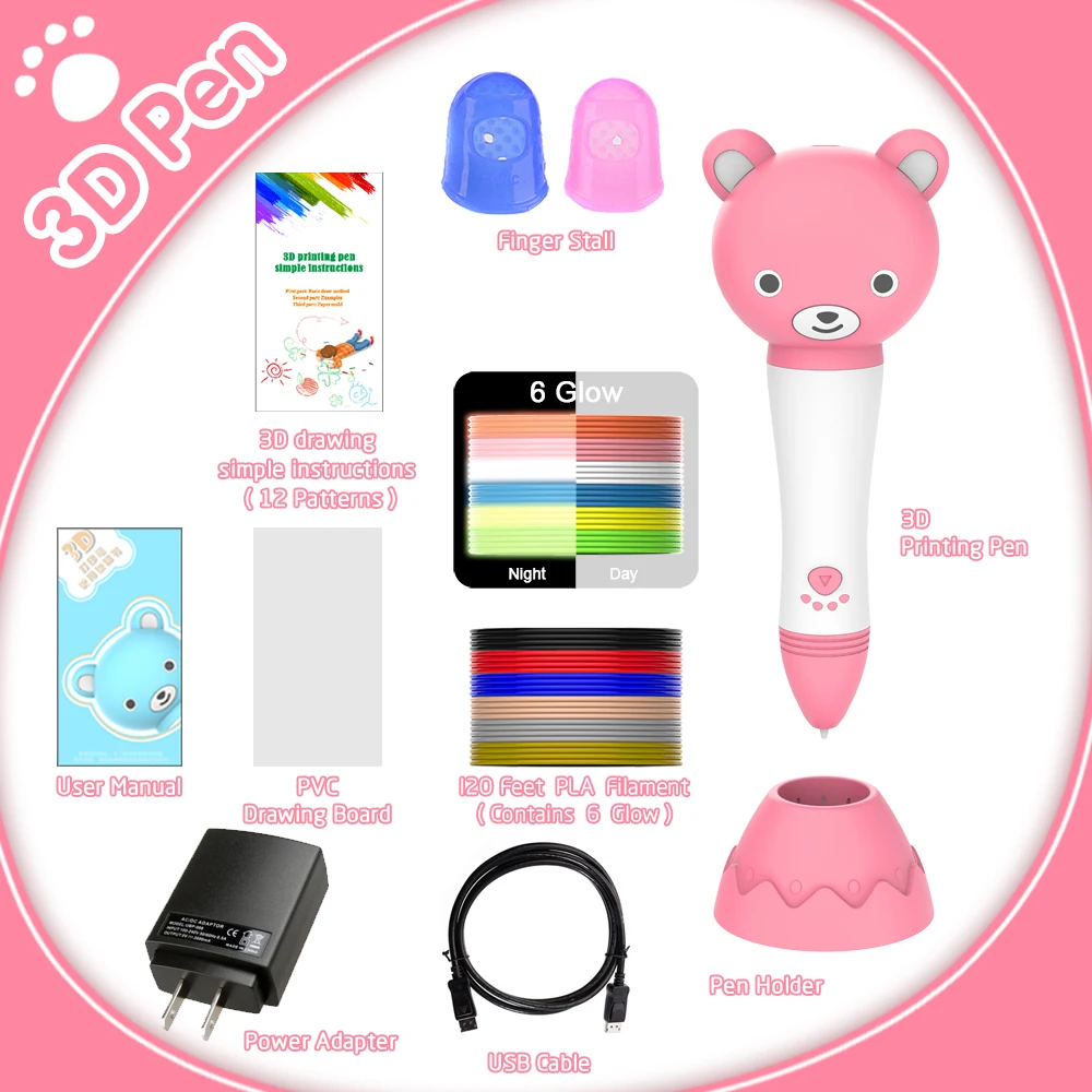 Детский подарок на день рождения Рождественский 3D чертежная ручка Голосовая