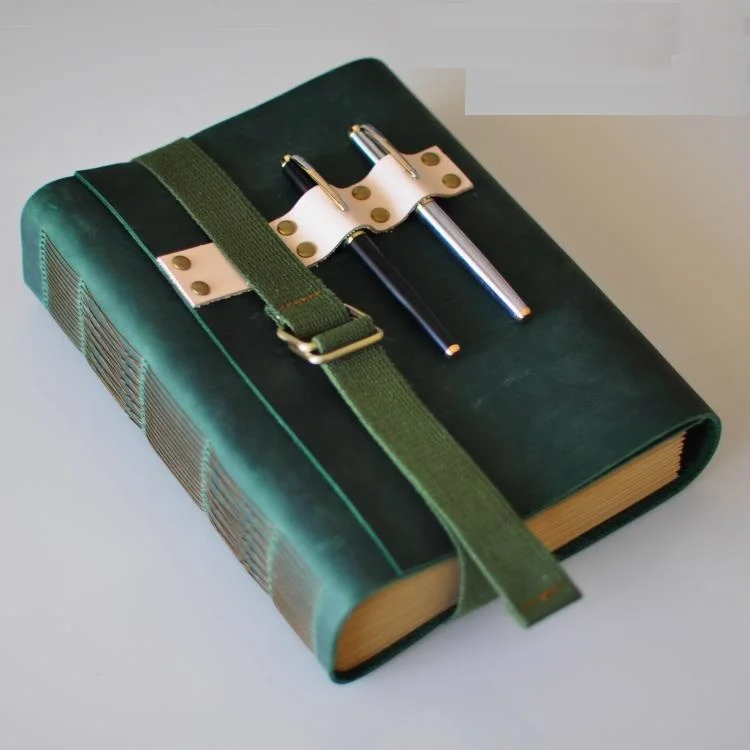 100% Genuines Vintage Handmade Cowhide B5 Notebook Dairy Book European  Style Thick Book