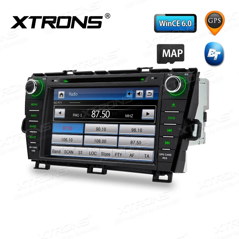 8 дюймовый автомобильный DVD радиоприемник GPS для Toyota Prius 2009 2013 (Левый руль) с