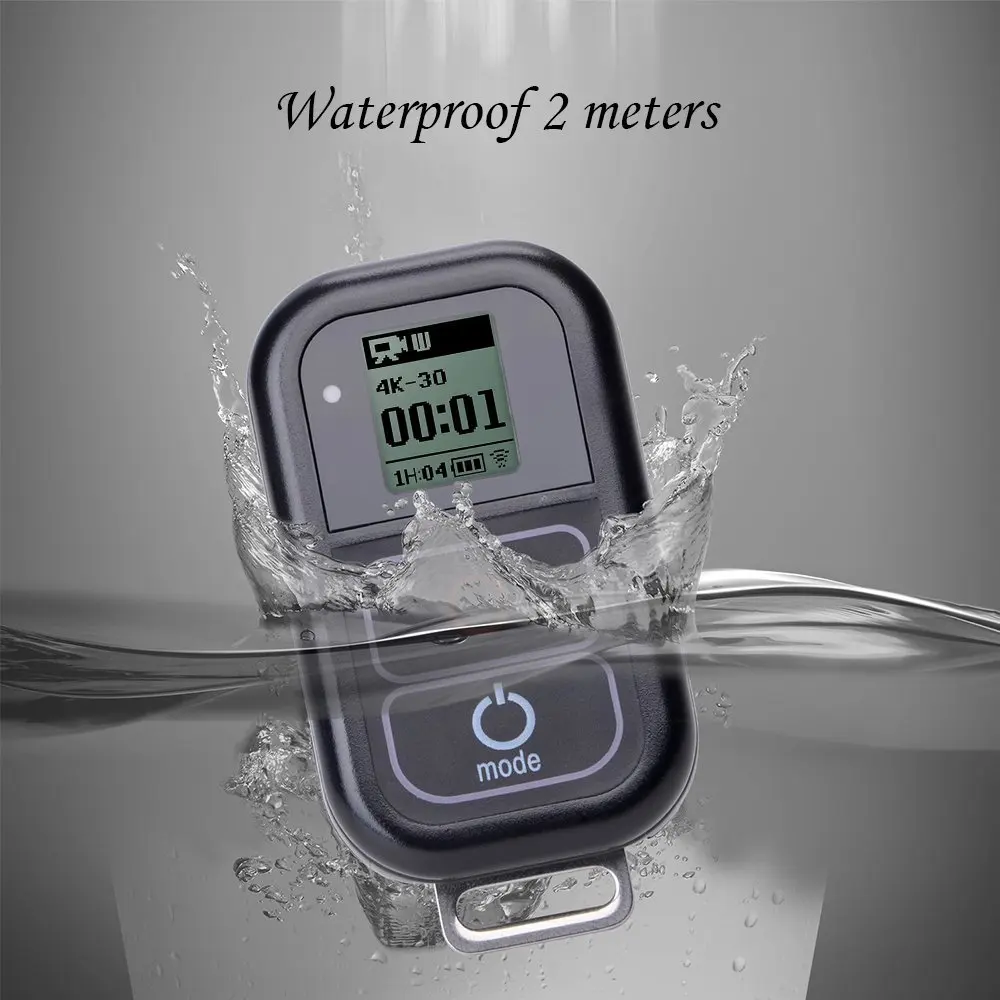 Pаспродажа Пульт дистанционного управления + зарядный кабель Go Pro, водонепроницаемый чехол для GoPro Hero 8, 7, 6, 5, Black, 4 Session, 3 + аксессуары