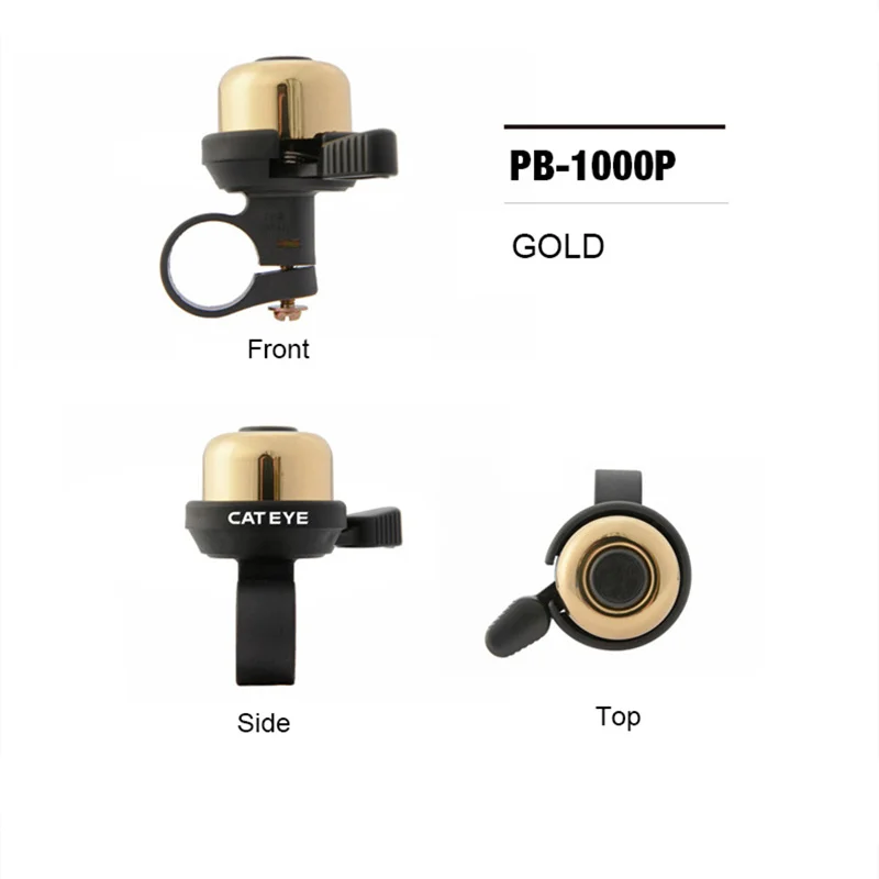 CATEYE PB-1000 велосипедный Звонок MTB дорожный велосипед медный 90дБ рога колокольчик 2,2-25,4 мм руль колокольчик звуковой сигнал воздушный сигнал