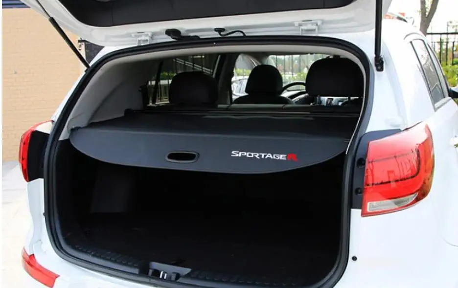Для Kia Sportage 2011- высокое качество алюминиевый сплав крышка багажника занавес багажника панель хранения