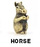 Brass horse Мини размер Латунь Бронза Медь Китайский 12 зодиака фигурки животных подставка для ароматических палочек офисный стол Декоративные - Цвет: Brass horse