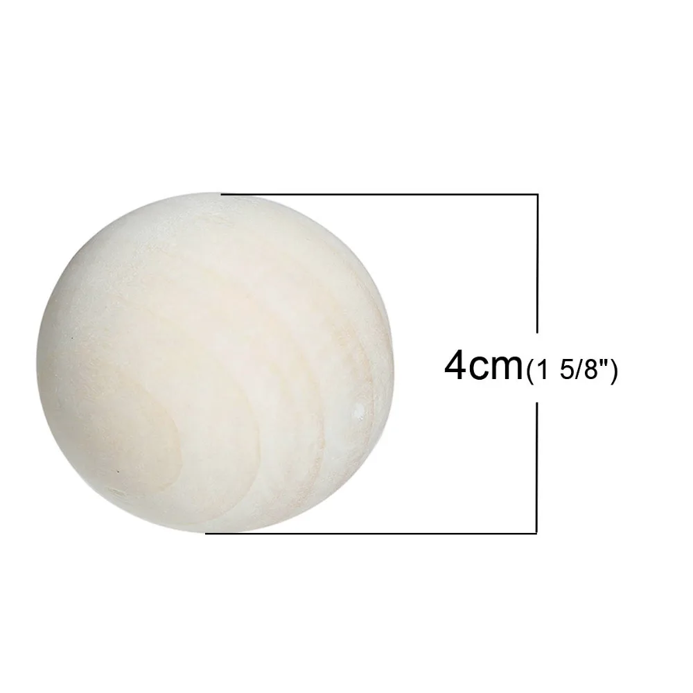 Doreen Box круглые натуральные деревянные разделители Hinoki диаметр 40 мм (1 5/8 дюйма) 5