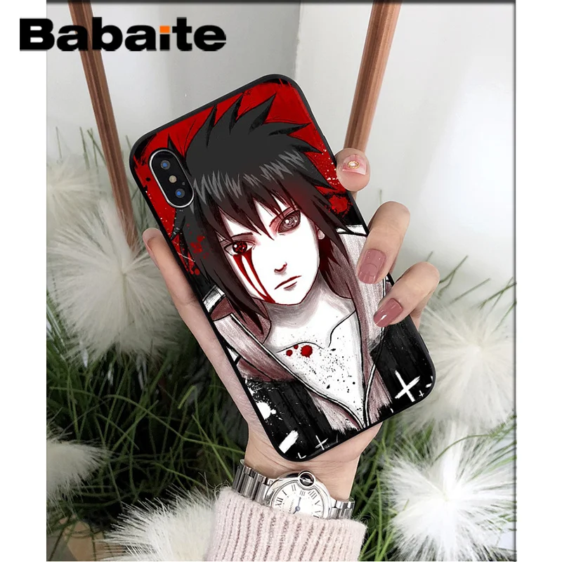 Babaite Аниме Наруто Саске мягкий чехол для телефона из ТПУ чехол для iPhone 7 6 6S 8 Plus 5 5S SE XR X XS MAX Coque Shell - Цвет: A9