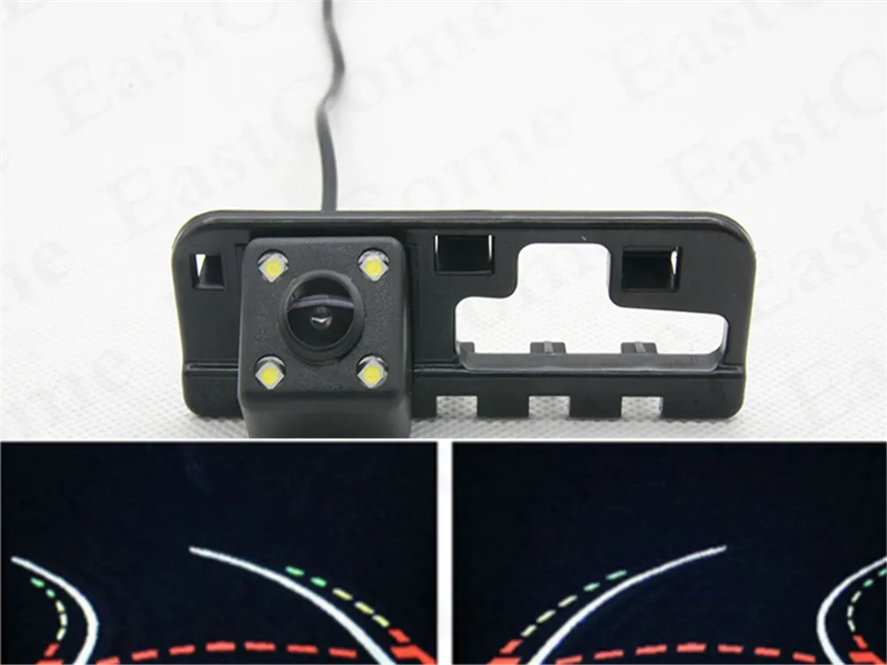 Intelligent Dynamic Trajectory Tracks CCD Waterproof 4 LED Car Rear view Camera for HONDA Civic 2009 2010 2011 Reverse | Автомобили и