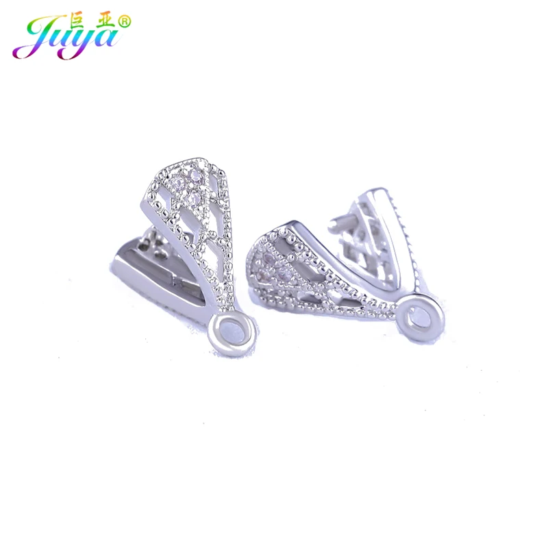 White Gold 2 Pieces Ручной работы принадлежности для сережек золото/серебро/розовое золото рукоделие ювелирный материал серьги крючки Аксессуары женские серьги сделай сам - Цвет: White Gold 2 Pieces