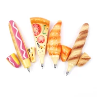 funny ballpen ballpoint pen fridge magnet hot dog bread baguettes croissant pizza school supplies stationery pen writing tools