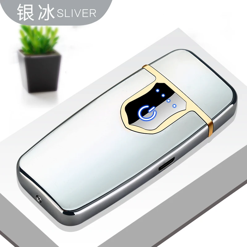 Сенсорный экран, электронное зажигание, электрическая ультратонкая usb зарядка, зажигалка, горячий провод, ветрозащитная зарядка, электрическая зажигалка