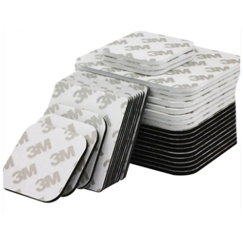 

New Arrival 10pcs/set two sided tape 3m black and white Foam Tape Pad Mounting Rectangle Adhesive repair tape