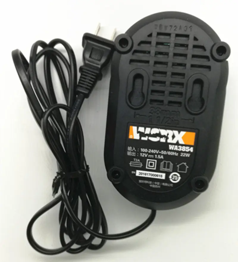 AC100-240V Зарядное устройство 12V для WORX-WU128 WU151 WU127 WA3854 WA3855 WX382 WA3845 wa3509 WU280 WX540 WA3503 WA3504 WA3505 WA3756