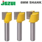 1 шт. 8 мм чистящее дно гравировальная насадка твердосплавная фреза Деревообрабатывающие инструменты ЧПУ фреза Концевая фреза по дереву