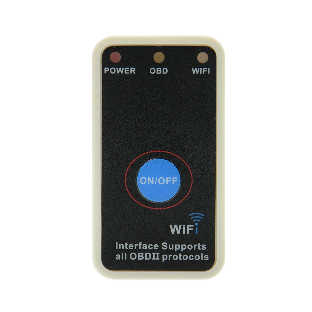 Белый OBD2 V2.1 Супер Мини ELM327 Wifi ELM 327 OBD ii диагностический инструмент CAN-BUS +