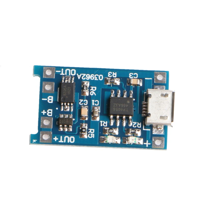 

Плата Micro 5 в 1 а USB 18650 для зарядки литиевых батарей, модуль + защита, 1 шт.