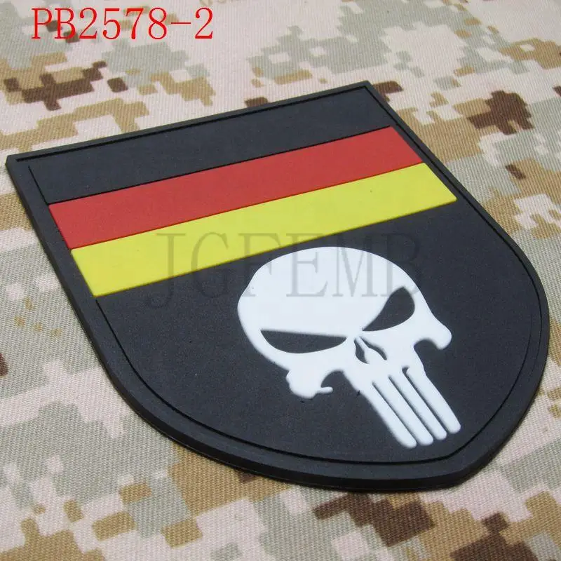Германия флаг с черепом Военная тактика боевой 3D ПВХ патч