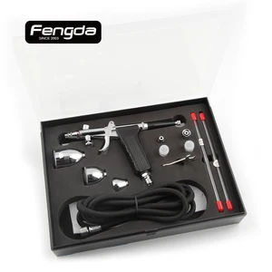 Аэрограф распылитель для торта Аэрограф краска Тигр Татуировка Дубление Гравитация Fengda дизайн ногтей краскопульт модель