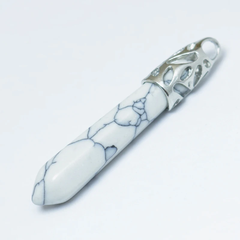 1 шт./лот белые подвески из натурального камня ожерелье для рукоделия бусины