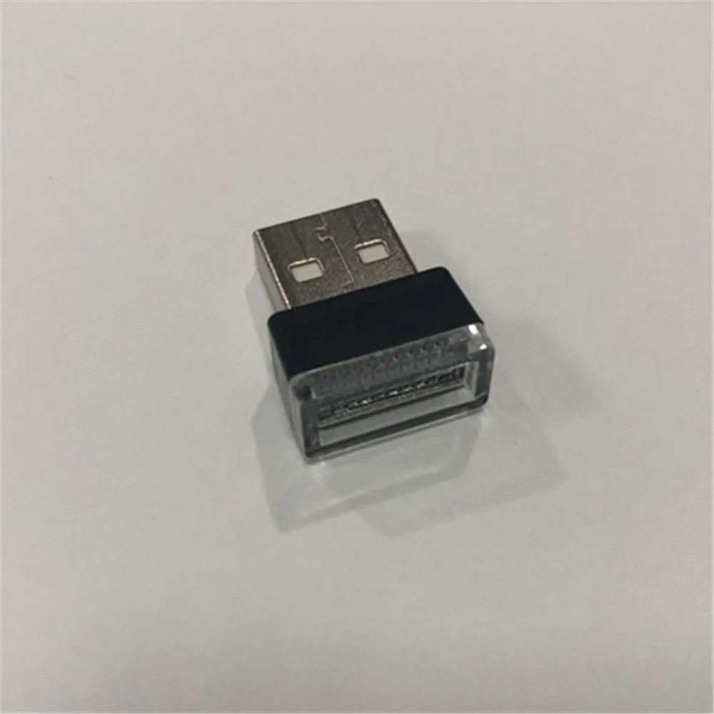 7 цветов мини USB декоративная лампа LED Автомобильный интерьер атмосферный