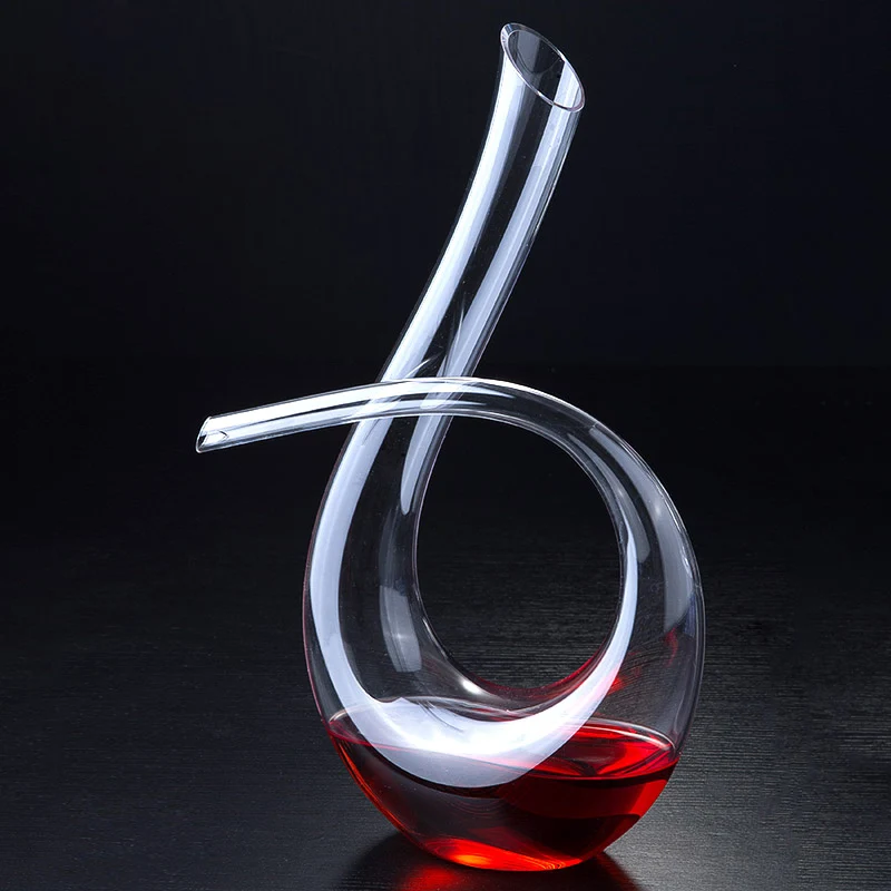 New Handmade Crystal Red Wine Pourer Glass Decanter Brandy Decant Set Jug For Bar Champagne Water Bottle Drinking Glasses Gift