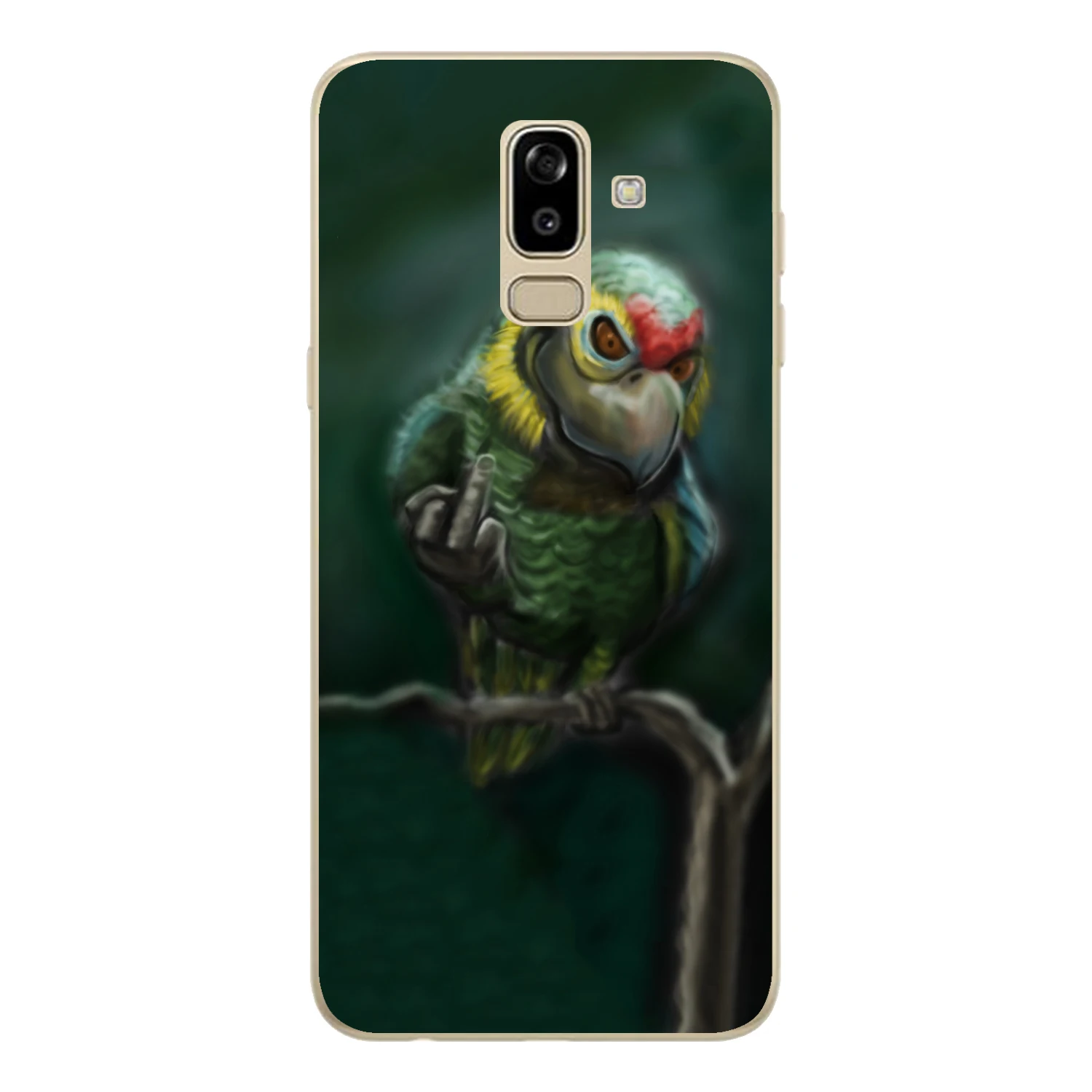 For Samsung Galaxy J3 J5 J7 2017 J4 J6 J8 2018 Case Cover EU Version Soft TPU Silicone Cool Animal Printed Protect Phone Shell |