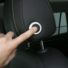 Высокое качество ABS Matte для Skoda Kodiaq 2017 2018 аксессуары для автомобиля сиденье подушка для шеи кнопку, накладка, отделка Тюнинг автомобилей 2 шт.