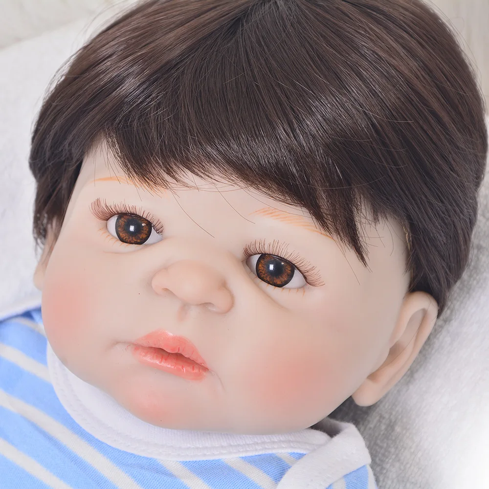 22 дюймов 55 см куклы reborn полный силиконовые кукол младенцев bebe жив lifelike