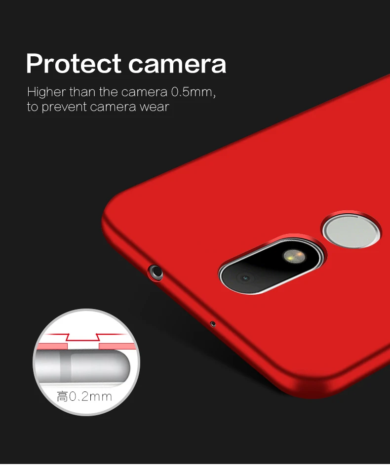 Чехол для Motorola Moto M XT1662 оригинальный жесткий чехол Mofi с полным покрытием XT1663