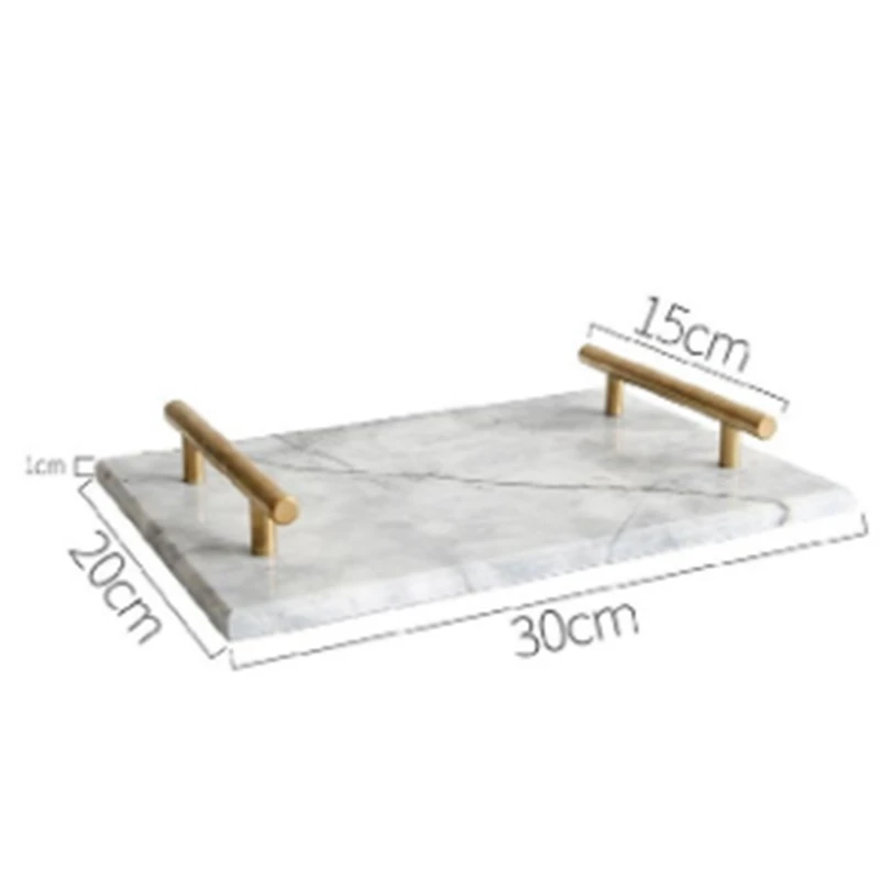 Позолоченная керамическая мраморная доска для хранения тортов десертов тарелок