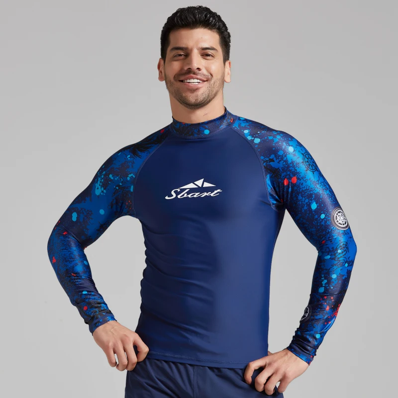 Защита от ультрафиолета, Мужская одежда, длинные рукава, maillot de bain, maillot de bain, лайкра, для серфинга, для мужчин, для серфинга, natat