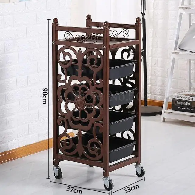 Hairdressing special tools car barber shop hair salon hot dyeing trolley retro multi-function beauty bar car clearance specials - Цвет: 0.0.8