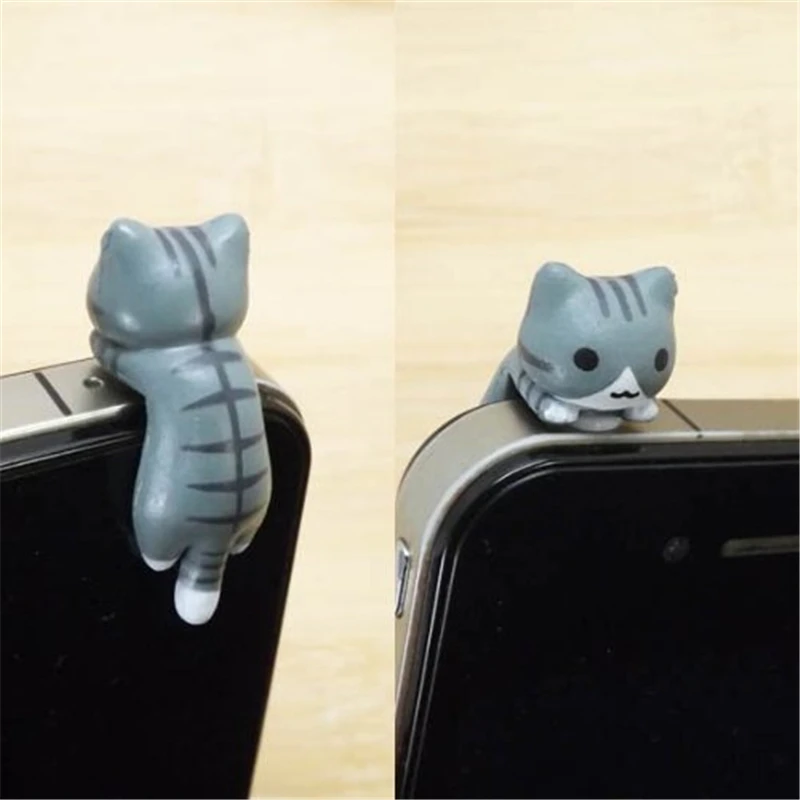 Милый Кот против пыли грязеотталкивающий разъем 3 5 мм для наушников гарнитура