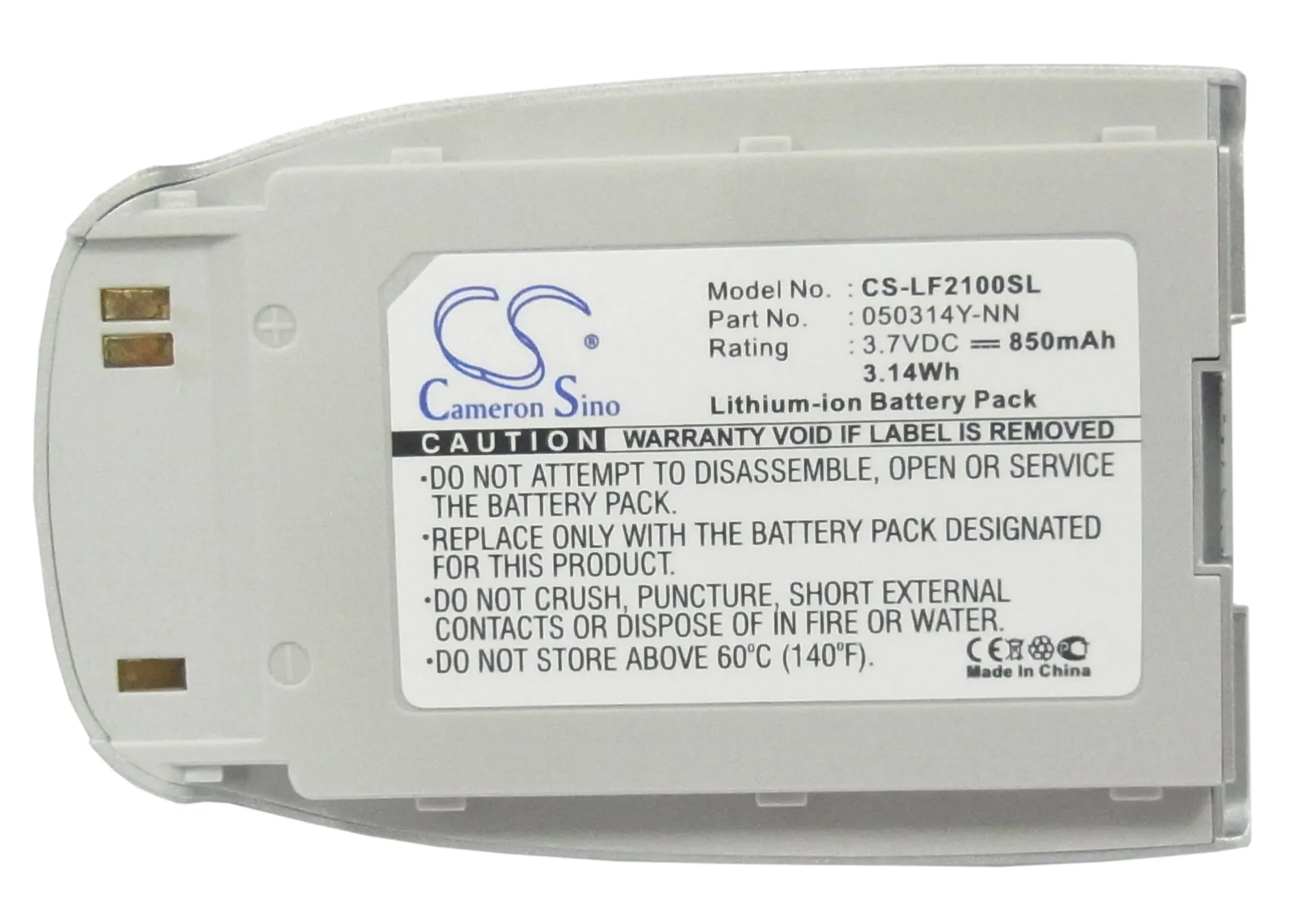 Аккумулятор Cameron Sino 050314Y NN на 850 мАч для LG F2100 G220|cameron sino|battery for lgbattery |