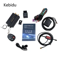 kebidu smart tracker car system with gps gsm gprs vehicle tracker locator tk103b with remote control sd sim card anti theft