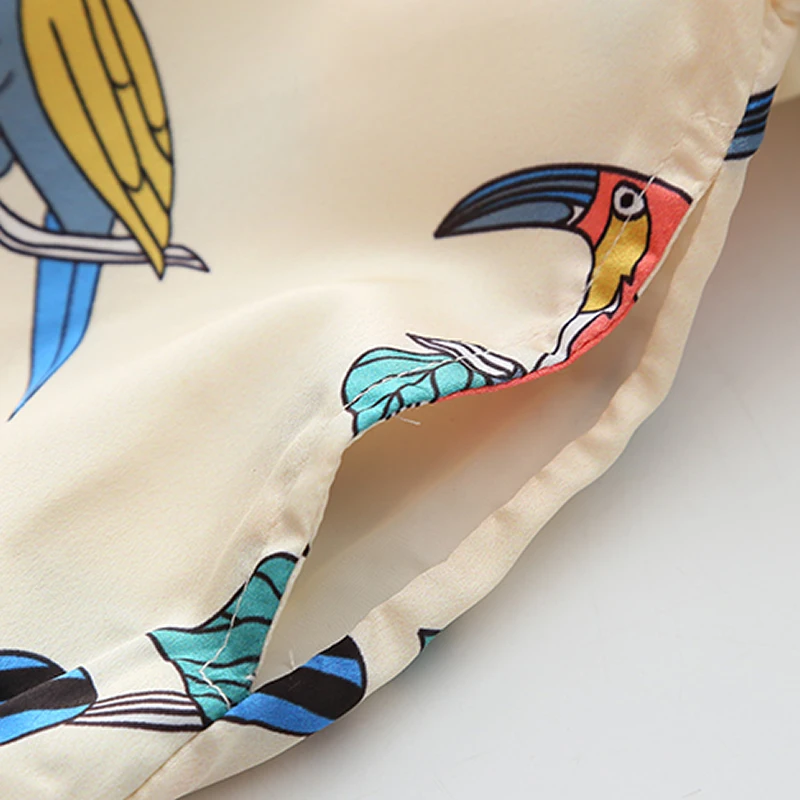 2018 Cartoon Birds Pattern Baseball Jackets For Girls Clothes New Fashion Long Sleeve Kids Outerwear &amp Coats Children's Clothing |