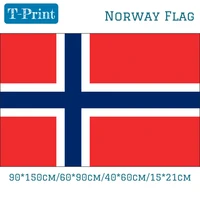 printing flag90150cm6090cm4060cm flying hanging flag 1521cm hand flag norway national flag kongeriket norge world cup flag