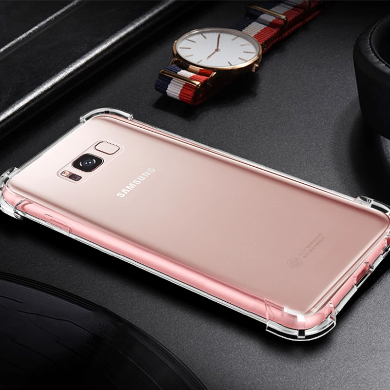 JKing для Samsung Galaxy S8 случай 2 в 1 Ясно Мягкий ТПУ силиконовый чехол Крышка плюс note 8