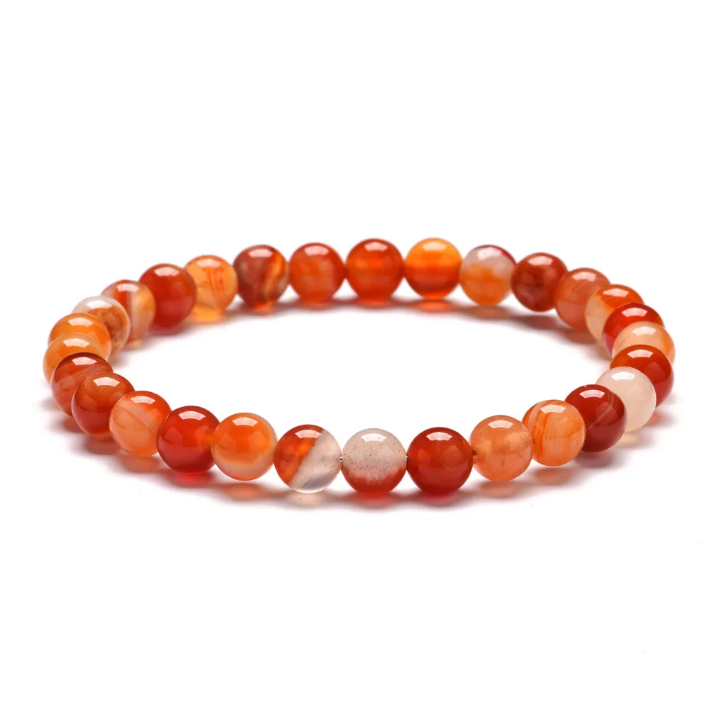 Новинка 2019 браслет с бусинами из красного сардоникса натуральным камнем 6/8/10 мм