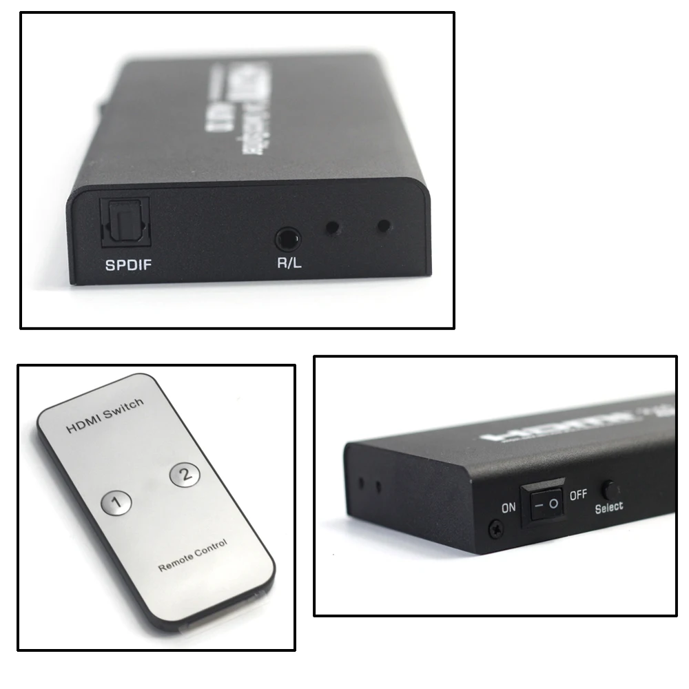 Сплиттер/переключатель AIXXCO HDMI 2x4 2 входа 4 выхода v1.4 4K порт для PS3 PS4 Xbox 360 PC DV DVD HDTV