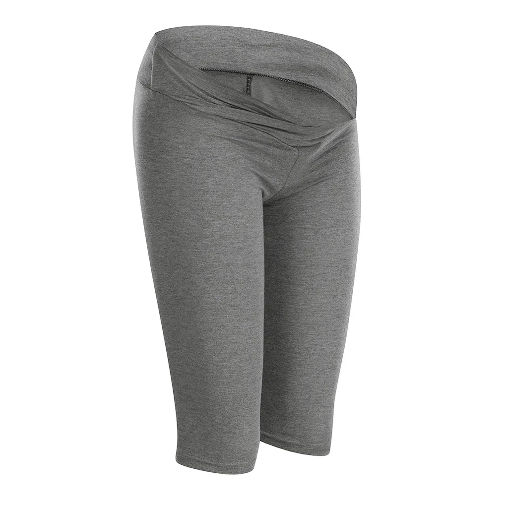 SAGACE High Waisted Maternity Women Calf-Length Legging Pants Cropped Trousers Summer Casual Elastic Pants Trousers Maternity