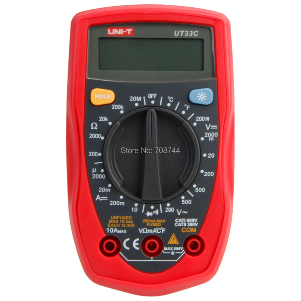 Мультиметр uni t UT33C Цифровые мультиметры измерительные приборы|multimeter oscilloscope|multimeter