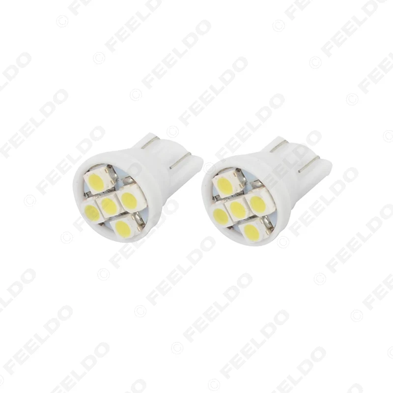 FEELDO 50 шт. автомобильные/Автомобильные T10 194 168 1206 5SMD клиновидные светодиодные