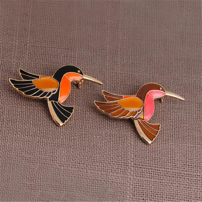 2018 Новая Элегантная Женская мода Ретро Летающая Птица Форма корсаж Пряжка шарф