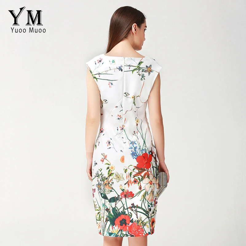 YuooMuoo 2018 летнее платье женское до колена элегантное офисное европейский бренд