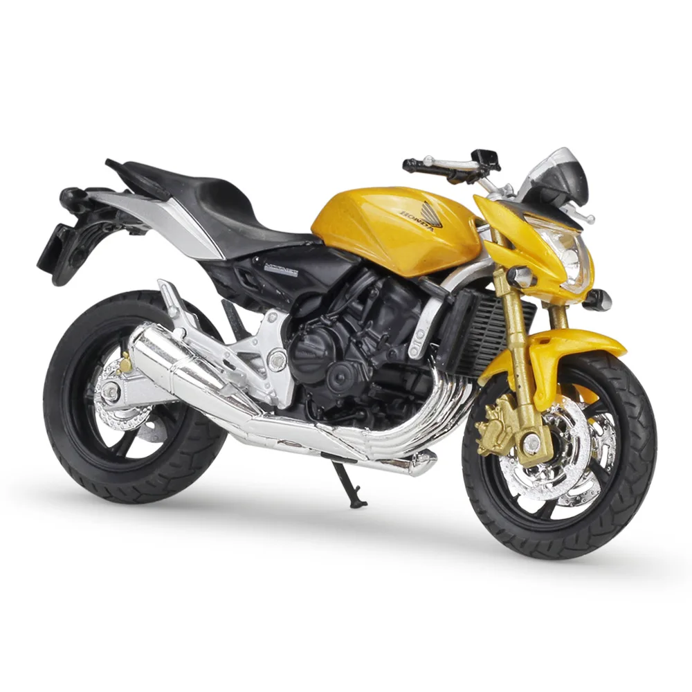 1:18 Welly HONDA Hornet желтый литой мотоцикл