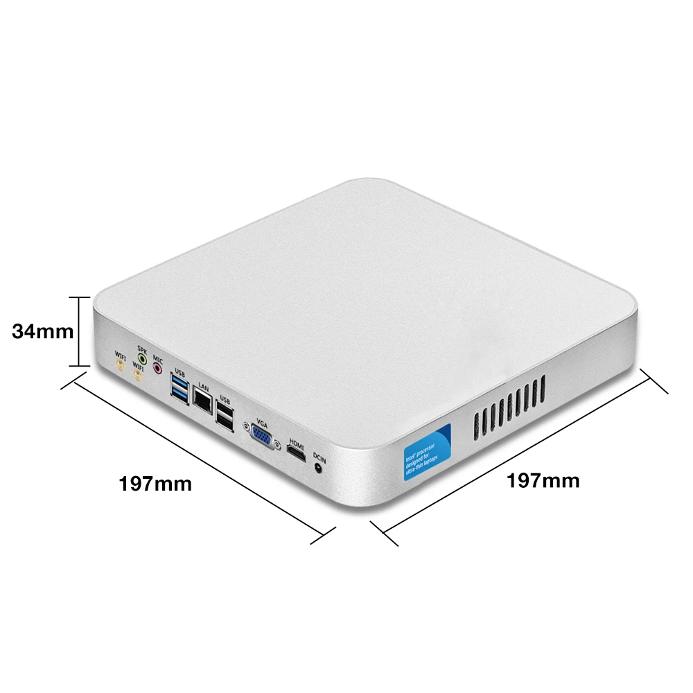 XCY Intel Core i5 4200U i3 4010U USB3.0 микро компьютер Windows HTPC WiFi VGA HDMI столы компьютера мини-компьютер