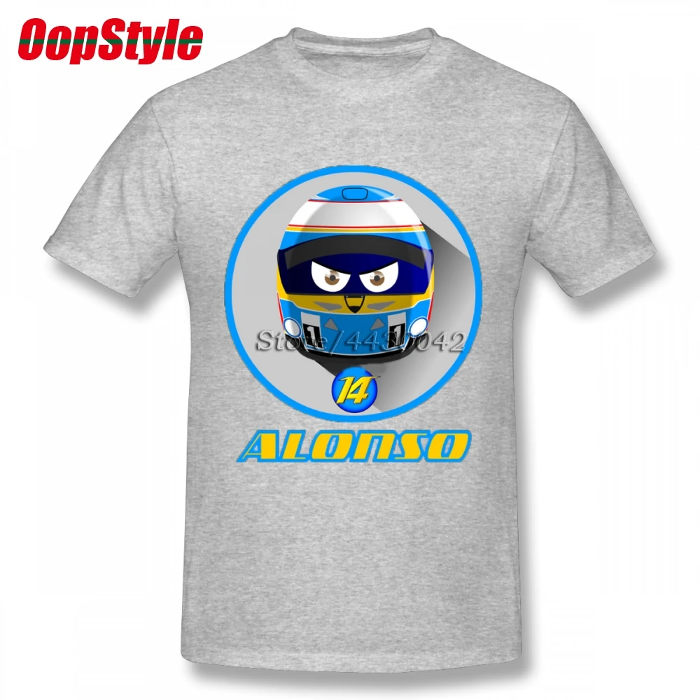 Мужская футболка с коротким рукавом Fernando Alonso 14 хлопковая Футболка большого