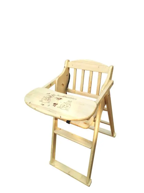 구매 아기 의자 어린이 테이블, 휴대용 접이식 자연 나무 다기능 아기 단단한 나무 식사 좌석