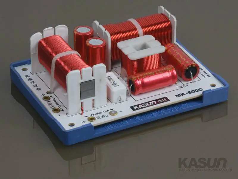 2 шт KASUN MK-600C 2 Way 3 шт двойной бас 180 Вт Hi-Fi аудио динамик кроссовер с делителем частоты фильтры