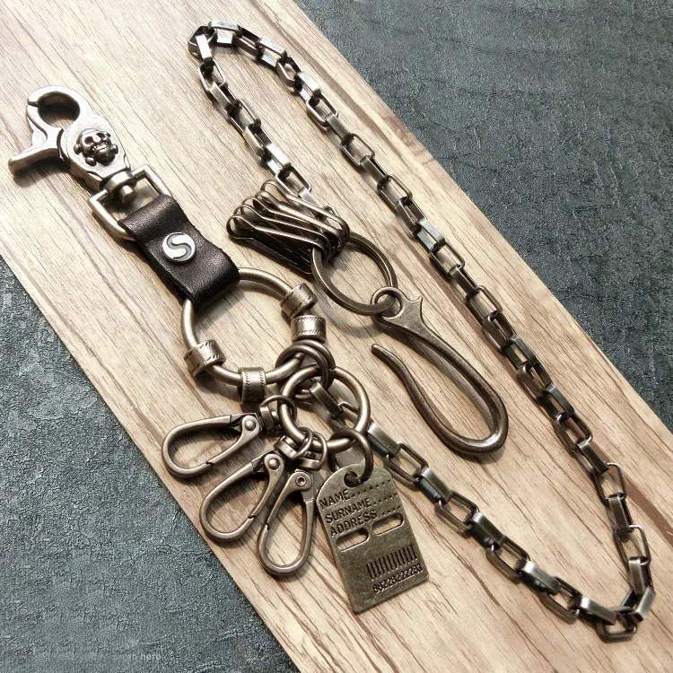 1 шт. модный пояс-цепочка на талию в стиле панк хип-хоп Мужские штаны с цепочкой