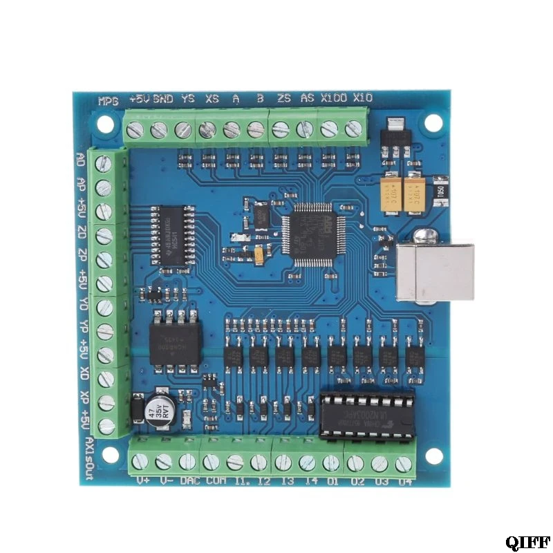 12-24 В CNC MACH3 USB 4 оси 100 кГц шаговый контроллер движения карты Breakout Board Mar28 |